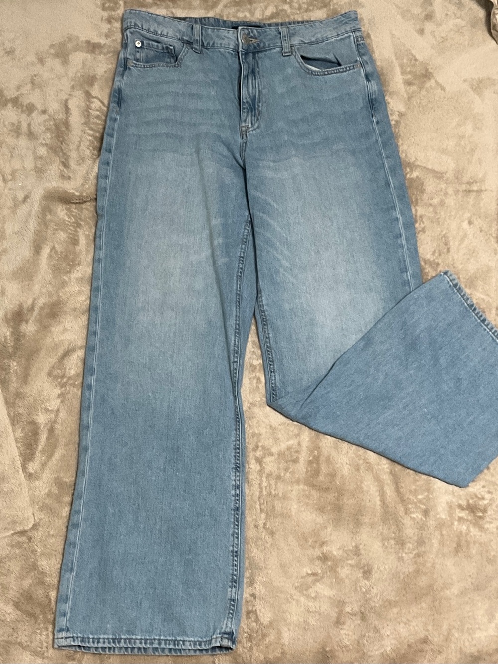 Aeropostale Light Blue Wide Leg Jeans